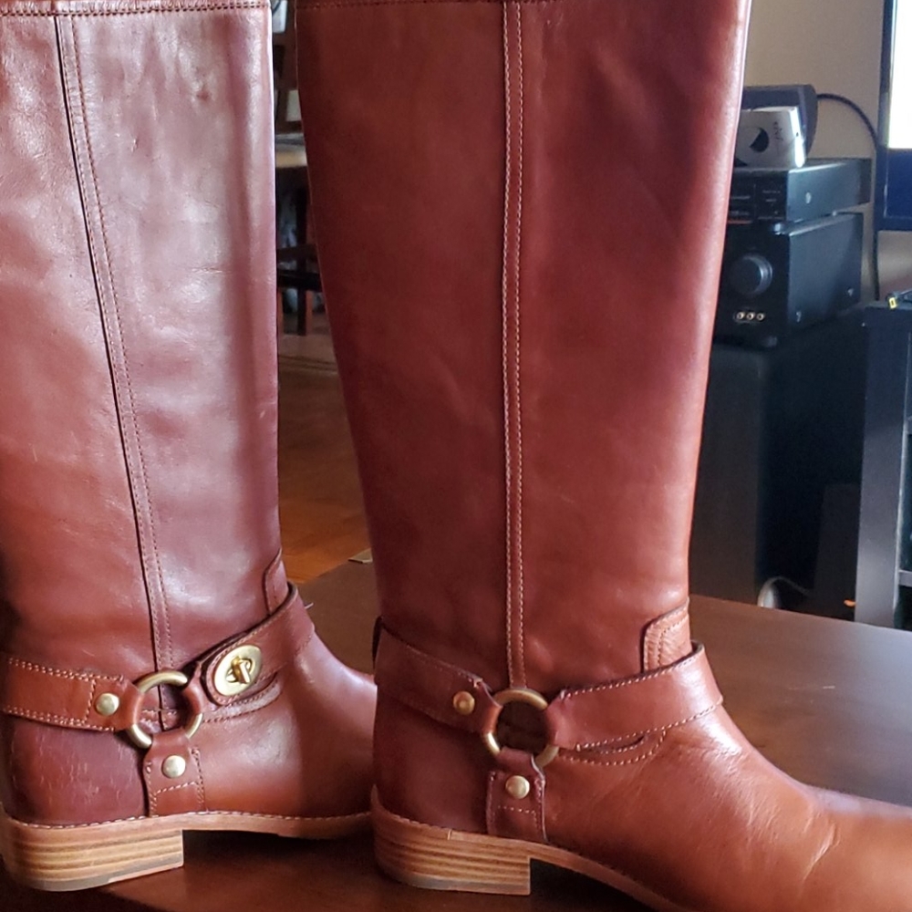 Coach Wendy Waxy Calf Boots - Picture 3 of 3